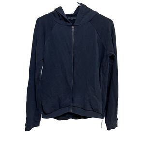 COS Men's Classic Long Sleeve Zipper Hoodie Black Size S Cotton Blend A003483